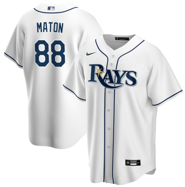 Tampa Bay Rays #88 Phil Maton White Cool Base Stitched Jersey