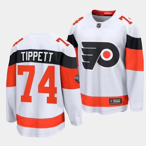 Philadelphia Flyers #74 Owen Tippett White 2024 Stadium Series Stitched Jersey