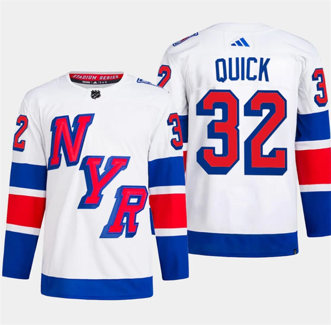 New York Rangers #32 Jonathan Quick White 2024 Stadium Series Stitched Jersey
