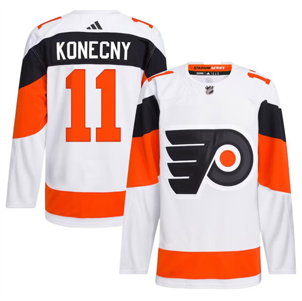 Philadelphia Flyers #11 Travis Konecny White 2024 Stadium Series Stitched Jersey