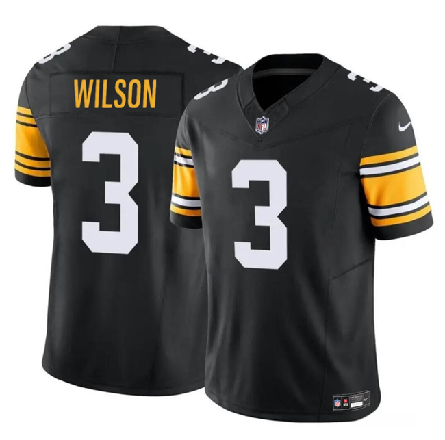 Pittsburgh Steelers #3 Russell Wilson Black F.U.S.E. Vapor Untouchable Limited Stitched Jersey