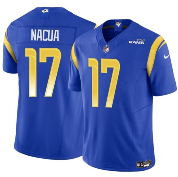 Los Angeles Rams #17 Puka Nacua Blue 2023 F.U.S.E. Vapor Untouchable Stitched Jersey