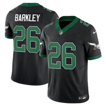 Philadelphia Eagles #26 Saquon Barkley Black 2023 F.U.S.E. Vapor Untouchable Throwback Stitched Jersey