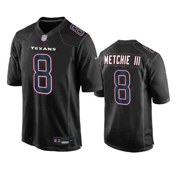 Houston Texans #8 John Metchie III Black Fashion Vapor Untouchable Limited Stitched Jersey