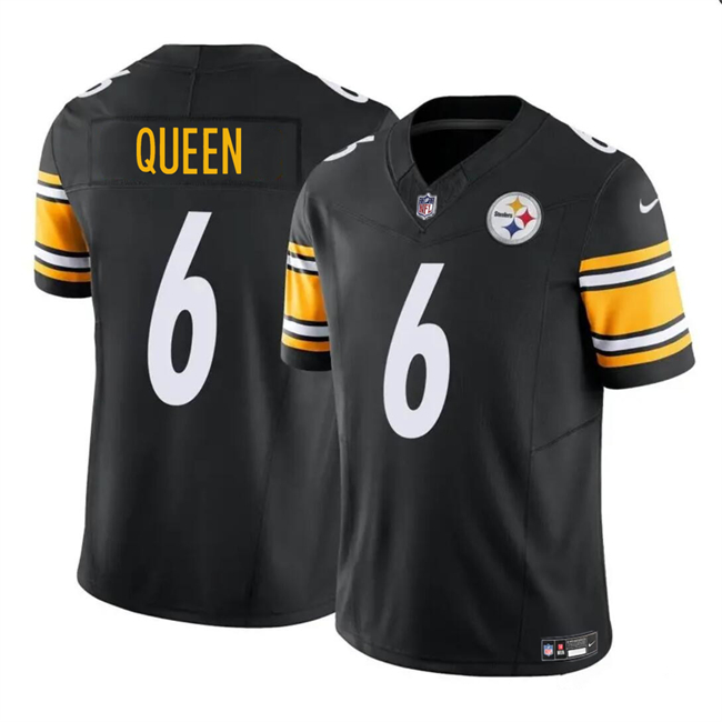 Pittsburgh Steelers #6 Patrick Queen Black F.U.S.E. Vapor Untouchable Limited Stitched Jersey