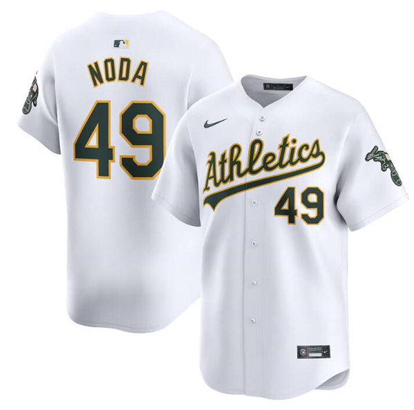 Oakland Athletics #49 Ryan Noda White Home Limited Stitched Jersey