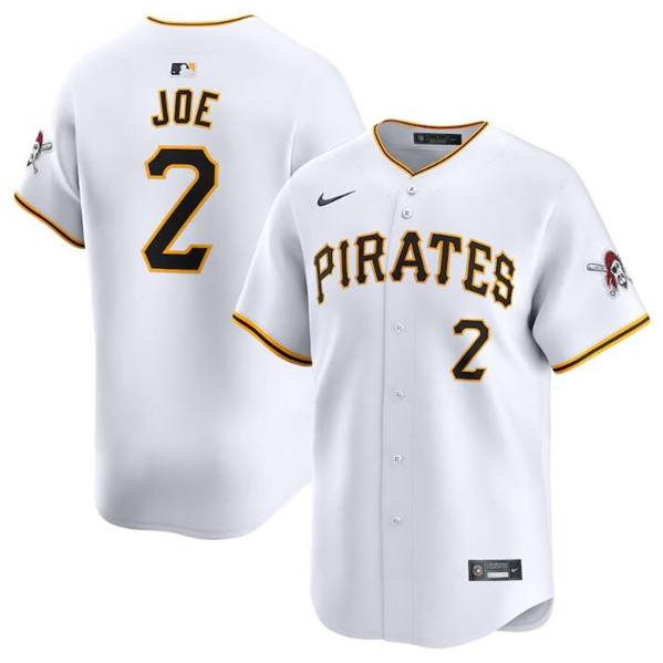 Pittsburgh Pirates #2 Connor Joe White Home Limited Stitched Jersey