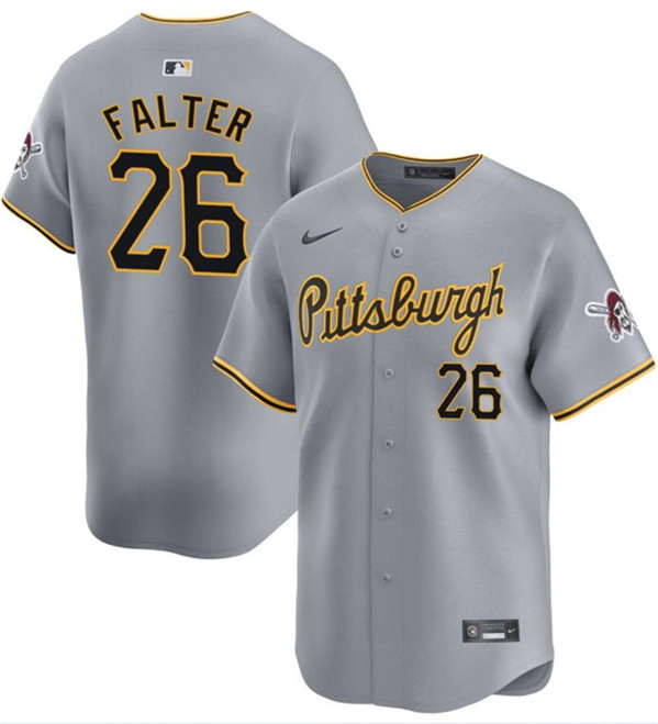 Pittsburgh Pirates #26 Bailey Falter Gray Away Limited Stitched Jersey