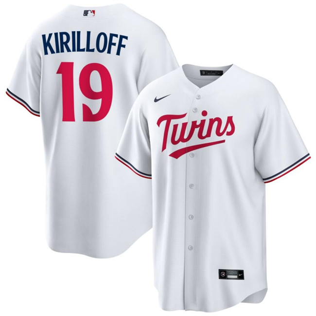 Minnesota Twins #19 Alex Kirilloff White Cool Base Stitched Jersey
