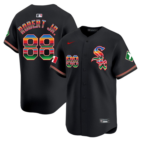 Chicago White Sox #88 Luis Robert Jr. Black Mexico Vapor Premier Limited Stitched Jersey