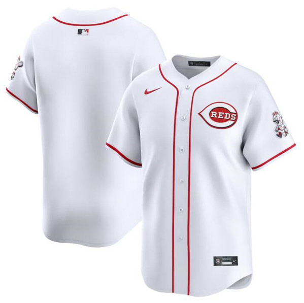 Cincinnati Reds Blank White Home Limited Stitched Jersey
