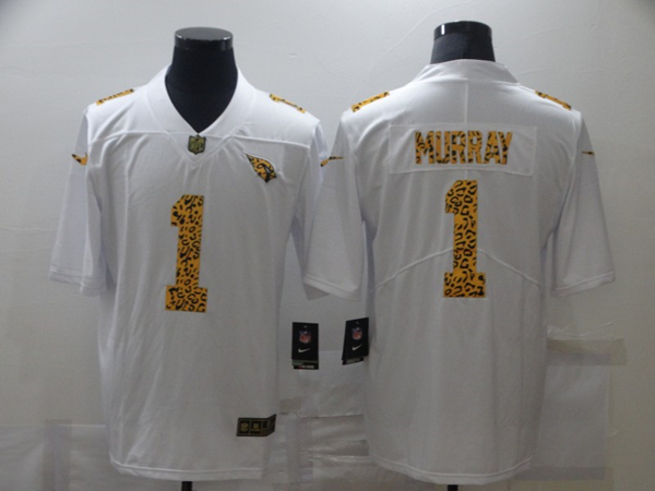 Arizona Cardinals #1 Kyler Murray 2020 White Leopard Print Fashion Limited Stitched Jersey