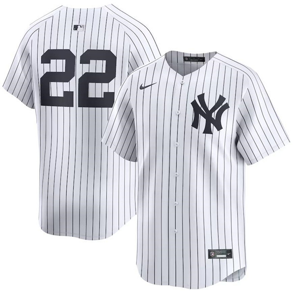 New York Yankees #22 Juan Soto White 2024 Cool Base Stitched Jersey