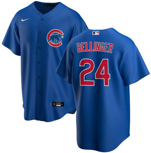 Chicago Cubs #24 Cody Bellinger Blue Cool Base Stitched Jersey