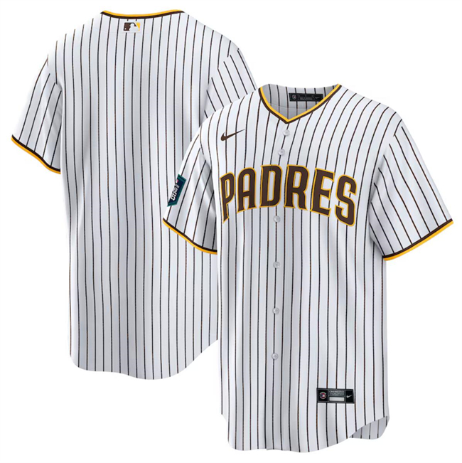 San Diego Padres Blank White 2024 World Tour Seoul Series Home Stitched Jersey