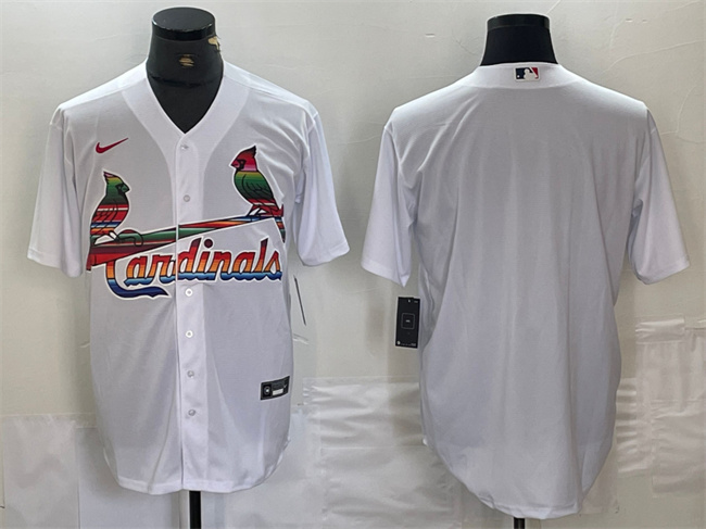 St. Louis Cardinals Blank White Cool Base Stitched Jersey