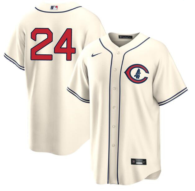 Chicago Cubs #24 Cody Bellinger Cream Field Of Dreams Cool Base Stitched Jersey