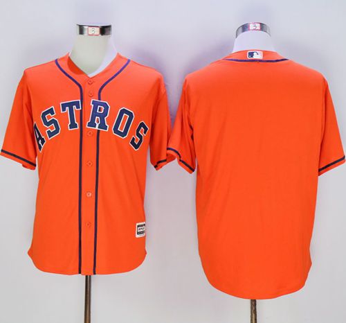 Astros Blank Orange New Cool Base Stitched Jersey