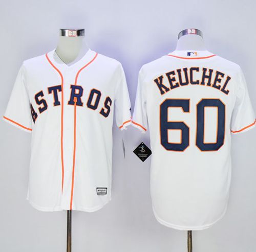 Astros #60 Dallas Keuchel New White Cool Base Stitched Jersey