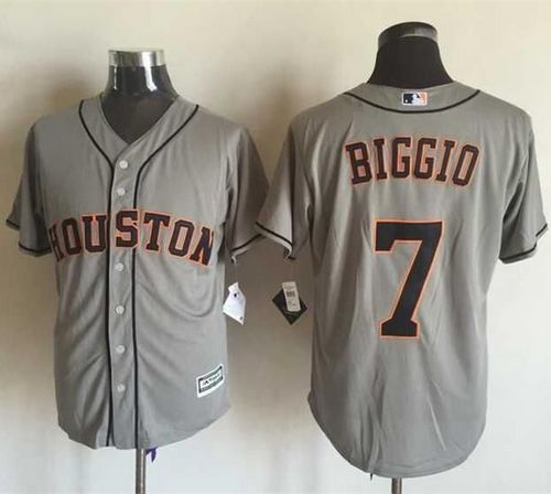 Astros #7 Craig Biggio Grey New Cool Base Stitched Jersey