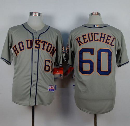 Astros #60 Dallas Keuchel Grey Cool Base Stitched Jersey