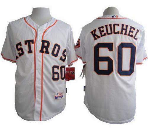Astros #60 Dallas Keuchel White Cool Base Stitched Jersey