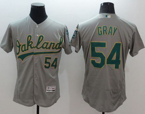 Athletics #54 Sonny Gray Grey Flexbase Authentic Collection Stitched Jersey