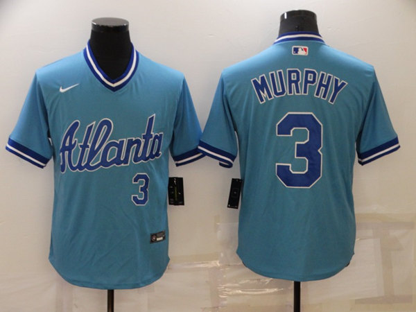 Atlanta Braves #3 Dale Murphy Blue Stitched Baseball Jersey