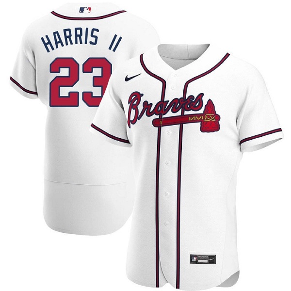 Atlanta Braves #23 Michael Harris II White Flex Base Stitched Baseball Jersey
