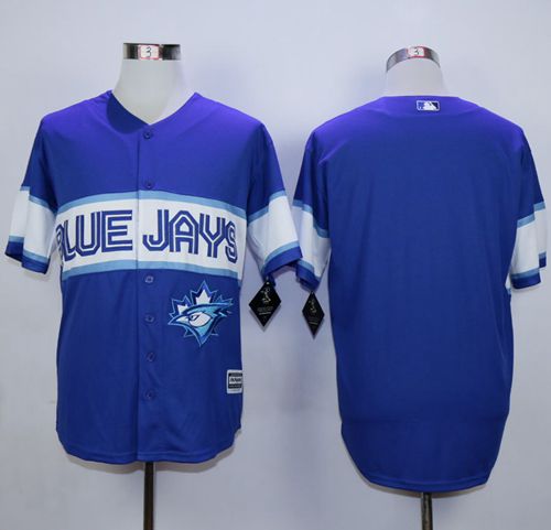 Blue Jays Blank Blue Exclusive New Cool Base Stitched Jersey
