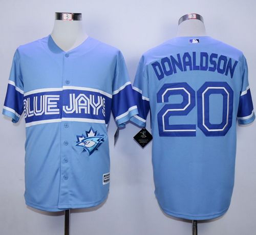 Blue Jays #20 Josh Donaldson Light Blue Exclusive New Cool Base Stitched Jersey