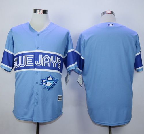 Blue Jays Blank Light Blue Exclusive New Cool Base Stitched Jersey