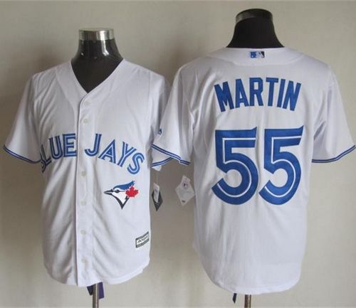 Blue Jays #55 Russell Martin White New Cool Base Stitched Jersey