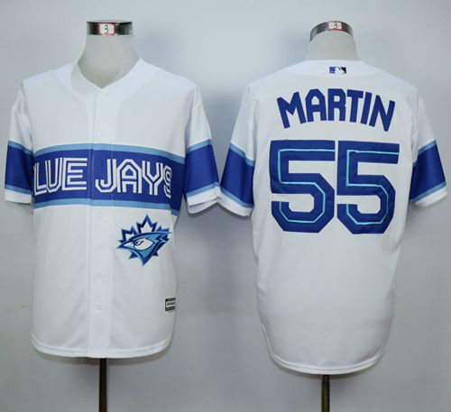 Blue Jays #55 Russell Martin White Exclusive New Cool Base Stitched Jersey