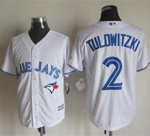 Blue Jays #2 Troy Tulowitzki White New Cool Base Stitched Jersey