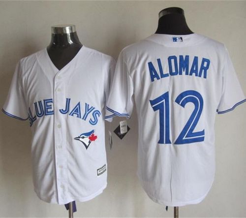 Blue Jays #12 Roberto Alomar White New Cool Base Stitched Jersey