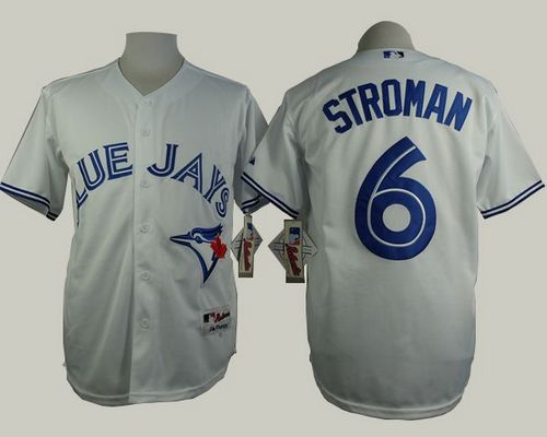 Blue Jays #6 Marcus Stroman White Cool Base Stitched Jersey