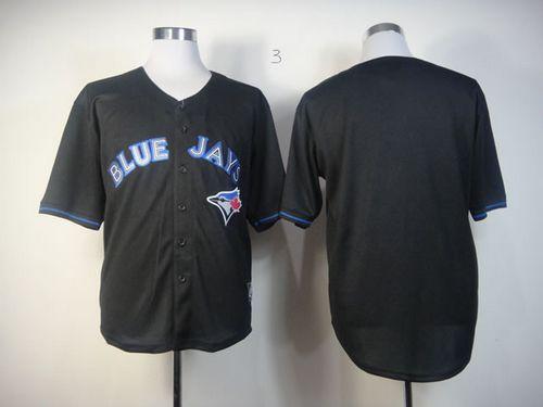 Blue Jays Blank Black Fashion Stitched Jersey