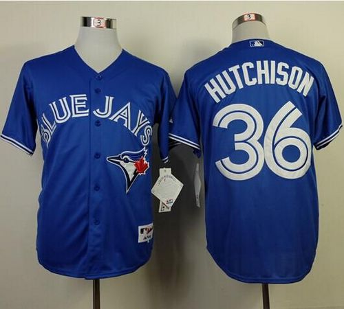 Blue Jays #36 Drew Hutchison Blue Cool Base Stitched Jersey
