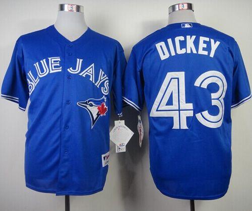Blue Jays #43 R.A. Dickey Blue Alternate Cool Base Stitched Jersey