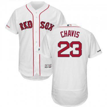 Boston Red Sox #23 Michael Chavis White Cool Base Stitched Jersey