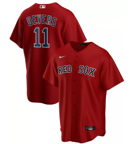 Boston Red Sox #11 Rafael Devers Red Cool Base Stitched Jersey