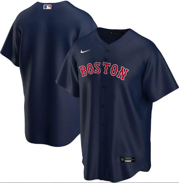 Custom Boston Red Sox Navy Cool Base Stitched Jersey