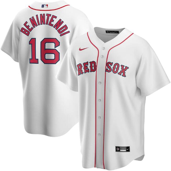 Boston Red Sox White #16 Andrew Benintendi Cool Base Stitched Jersey