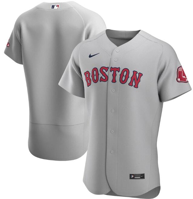 Boston Red Sox Grey Flex Base Stitched Jersey