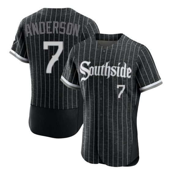 Chicago White Sox #7 Tim Anderson 2021 City Connect Flex Base Stitched Jersey