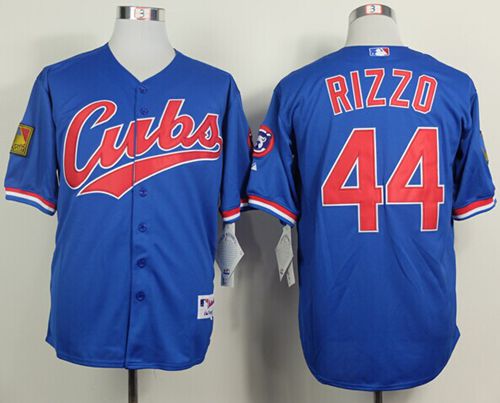Cubs #44 Anthony Rizzo Blue 1994 Turn Back The Clock Stitched Jersey
