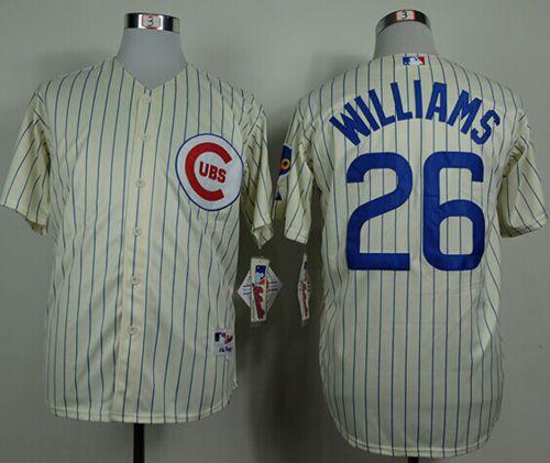 Cubs #26 Billy Williams Cream 1969 Turn Back The Clock Stitched Jersey
