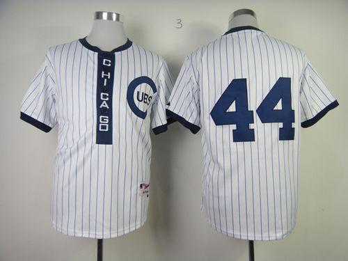 Cubs #44 Anthony Rizzo White 1909 Turn Back The Clock Stitched Jersey