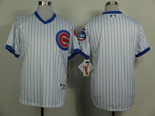 Cubs Blank White 1988 Turn Back The Clock Stitched Jersey